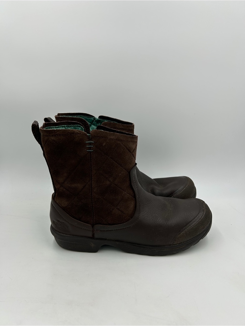 The North Face Thermoball Metro Short Brown Ankle Boots Shoes Womens Size 7 US